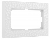 W0082401 HAMMER белый рамка для 2-ной розетки