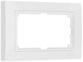 W0082001 базовый белый рамка для двойной розетки