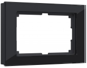 W0081108 чёрный рамка для двойной розетки