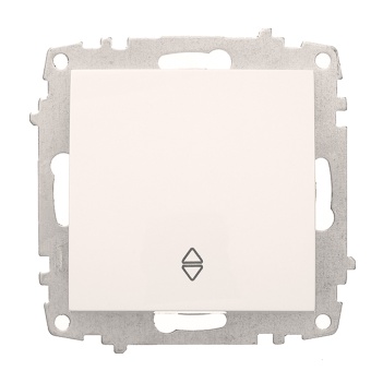 EL-BI Zena белый выключатель 1клавишный ПРОХОДНОЙ механизм 609-010200-209