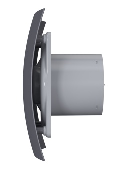 Вентилятор BREEZE 4C Dark gray metal d100  (90м3/ч,25dB) с обратным клапаном
