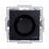 EL-BI Zena чёрный глянцевый диммер 800вт с посветкой Led механизм 609-013000-192