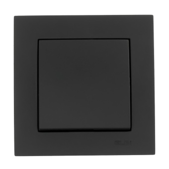 EL-BI Zena чёрный матовый 1клавишный выключатель механизм 609-014800-200