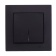 EL-BI Zena чёрный глянцевый 1клавишный выключатель с подсветкой Led механизм 609-013000-201