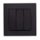 EL-BI Zena чёрный глянцевый 3клавишный выключатель механизм 609-013000-254